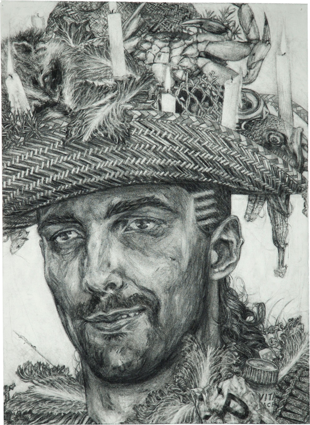 self portrait as salad man
