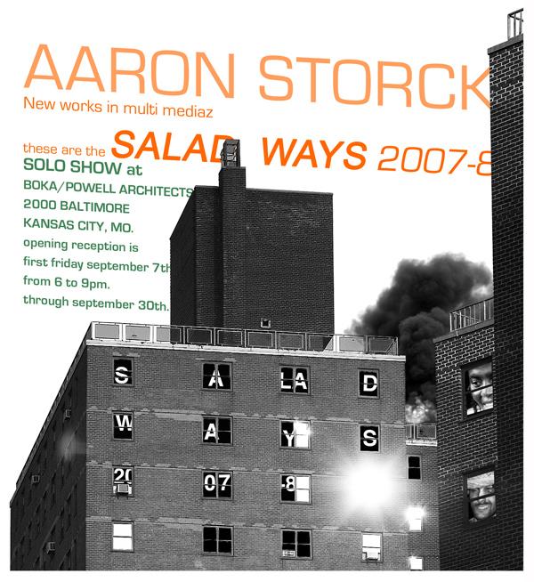 salad ways solo show 2007 flier
