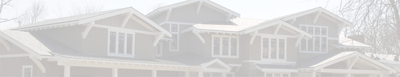 hazy image of newly built house